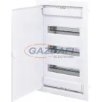   ETI 001101027 ECG42 42 modulos elosztó szekrény, süllyesztett, fehér fémajtóval