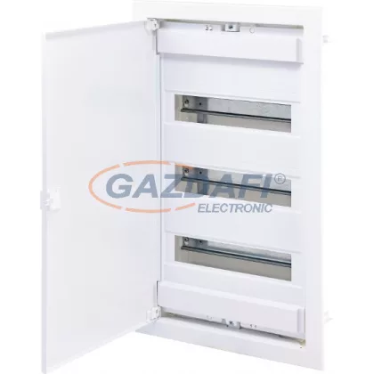   ETI 001101027 ECG42 42 modulos elosztó szekrény, süllyesztett, fehér fémajtóval