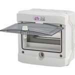   ETI 001101061 ECH-8G, kültéri műanyag szekrény, 8 modul, IP65