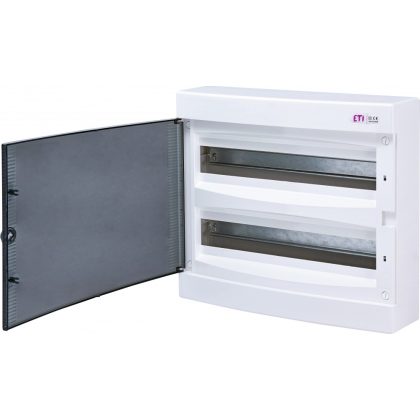   ETI 001101081 ECT 2x18PT DIDO-E 2x18 modulos elosztó szekrény, falra szerelhető, átláts