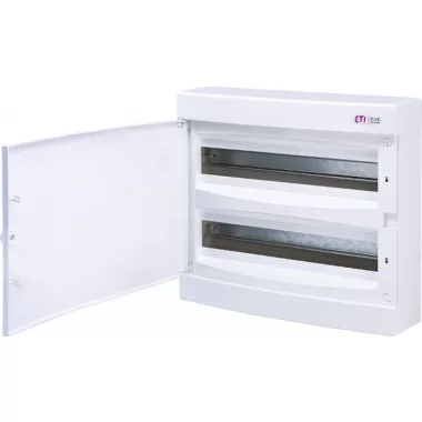 ETI 001101082 ECT 2x18PO DIDO-E 2x18 modulos elosztó szekrény, falra szerelhető, fehér