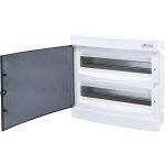   ETI 001101083 ECM 2x18PT DIDO-E 2x18 elosztó szekrény, süllyesztett, átlátszó ajtóval