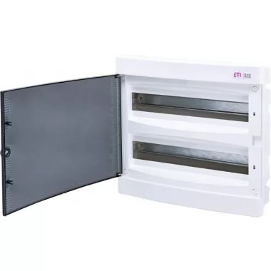 ETI 001101083 ECM 2x18PT DIDO-E 2x18 elosztó szekrény, süllyesztett, átlátszó ajtóval ETI 001101083 ECM 2x18PT DIDO-E 2x18 elosztó szekrény, süllyesztett, átlátszó ajtóval