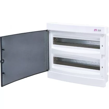 ETI 001101083 ECM 2x18PT DIDO-E 2x18 elosztó szekrény, süllyesztett, átlátszó ajtóval ETI 001101083 ECM 2x18PT DIDO-E 2x18 elosztó szekrény, süllyesztett, átlátszó ajtóval