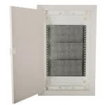   ETI 001101191 ECG42MEDIAPO elosztó fehér műanyag ajtóval multimédiás alkalmazásokhoz, 3 sor