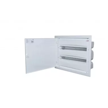 ETI 001101293 ERP24-2 műanyag süllyesztett fémajtós elosztó 2x24 modul ETI 001101293 ERP24-2 műanyag süllyesztett fémajtós elosztó 2x24 modul