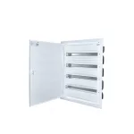   ETI 001101295 ERP24-4 műanyag süllyesztett fémajtós elosztó 4x24 modul