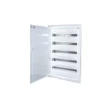   ETI 001101296 ERP24-5 műanyag süllyesztett fémajtós elosztó 5x24 modul
