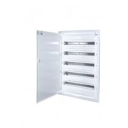   ETI 001101296 ERP24-5 műanyag süllyesztett fémajtós elosztó 5x24 modul