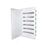   ETI 001101297 ERP24-6 műanyag süllyesztett fémajtós elosztó 6x24 modul