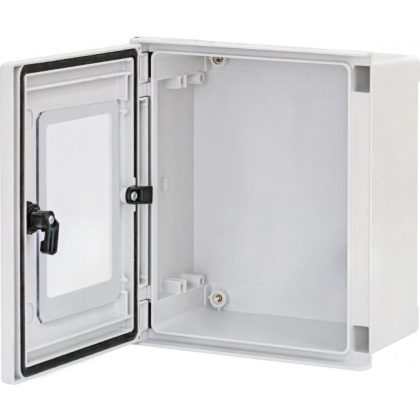  ETI 001102608 EPC-W 30-25-14 poliészter szekrény átlátszó ablakos ajtóval, IP66, 300x250x