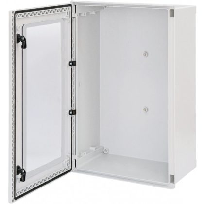   ETI 001102612 EPC-W 60-40-23 poliészter szekrény átlátszó ablakos ajtóval, IP66, 600x400x