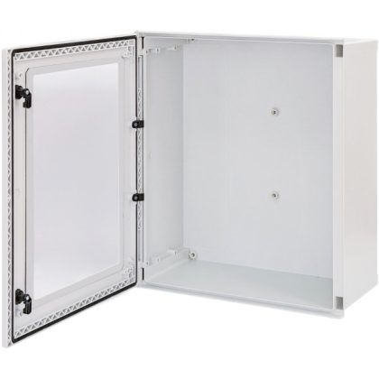   ETI 001102613 EPC-W 60-50-23 poliészter szekrény átlátszó ablakos ajtóval, IP66, 600x500x