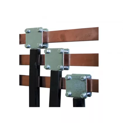   ETI 001696031 PT-30/34x10 Csatlakozólemez gyűjtősínekhez 30mm-ig, 34x34x10mm