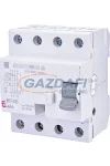ETI 002063648 EFI-4B+  40A 100mA áram-védőkapcsoló, 4p, váltó, pulzáló, egyen és nagy frekvenciás (20kHz) hibaáramot érzékelő, azonali kioldású (Fi-relé)