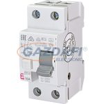   ETI 002065524 EFI-2A 63A 500mA áram-védőkapcsoló, 2p, váltóáramú és pulzáló hibaáramot érzékelő, azonali kioldású (Fi-relé)