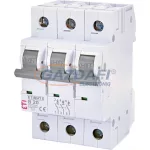 ETI 002115517 ETIMAT6 B20A 3p 6 kA kismegszakító, 3 modul