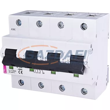 ETI 002136731 ETIMAT10 C80A 3p+N 10kA kismegszakító, 6 modul ETI 002136731 ETIMAT10 C80A 3p+N 10kA kismegszakító, 6 modul
