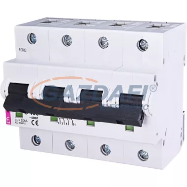 ETI 002136732 ETIMAT10 C100A 3p+N 10kA kismegszakító, 6 modul ETI 002136732 ETIMAT10 C100A 3p+N 10kA kismegszakító, 6 modul