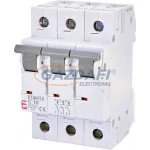 ETI 002145514 ETIMAT6 C10A 3p 6kA kismegszakító, 3 modul