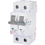 ETI 002162514 ETIMAT6 D10A 1p+N 6kA kismegszakító, 2 modul