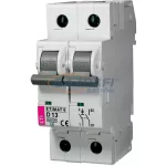 ETI 002162515 ETIMAT6 D13A 1p+N 6kA kismegszakító, 2 modul