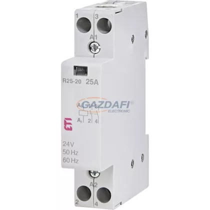   ETI 002461211 R20-20 24V AC moduláris mágneskapcsoló, 20A, 1 modul, 2xZ (2xNO) érintkező