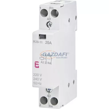 ETI 002461220 R20-11 230V AC moduláris mágneskapcsoló, 20A, 1 modul, 1xZ+1xNy (1xNO+1xNC) érintkező