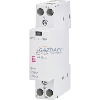   ETI 002461221 R20-11 24V AC moduláris mágneskapcsoló, 20A, 1 modul, 1xZ+1xNy (1xNO+1xNC) érintkező