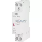   ETI 002461230 R20-02 230V AC moduláris mágneskapcsoló, 20A, 1 modul, 2xNy (2xNC) érintkező