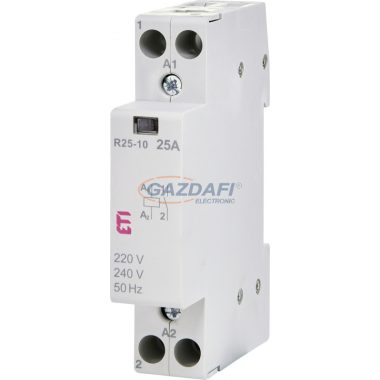 ETI 002463500 R 25-10 230V AC moduláris mágneskapcsoló, 25A, 1 modul, 1xZ (1xNO) érintkező