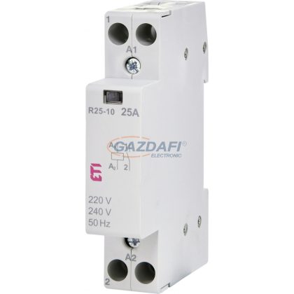   ETI 002463500 R 25-10 230V AC moduláris mágneskapcsoló, 25A, 1 modul, 1xZ (1xNO) érintkező