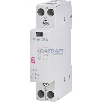   ETI 002463501 R 25-20 24V AC moduláris mágneskapcsoló, 25A, 1 modul, 2xZ (2xNO) érintkező