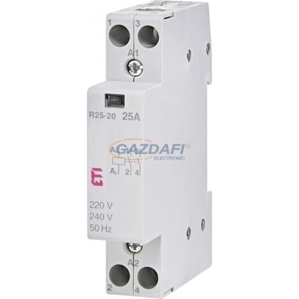   ETI 002463502 R 25-20 230V AC moduláris mágneskapcsoló, 25A, 1 modul, 2xZ (2xNO) érintkező