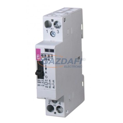   ETI 002464032 R 20-10-R-230V AC moduláris mágneskapcsoló, 20A, 1 modul, 1xZ (1xNO) érintkező