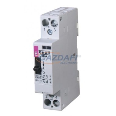 ETI 002464049 R 20-02-R-24V AC moduláris mágneskapcsoló, 20A, 1 modul, 2xNy (2xNC) érintkező