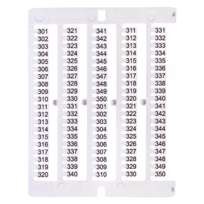 ETI 003903083 ES-NU0851301 jelölő címke, 301-350