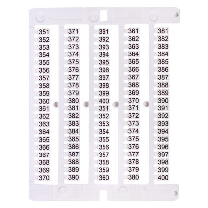 ETI 003903084 ES-NU0851351 jelölő címke, 351-400