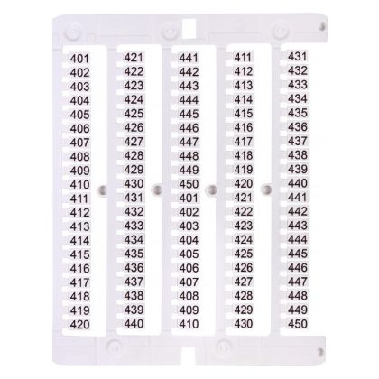 ETI 003903085 ES-NU0851401 jelölő címke, 401-450