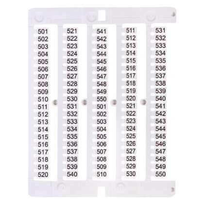 ETI 003903087 ES-NU0851501 jelölő címke, 501-550