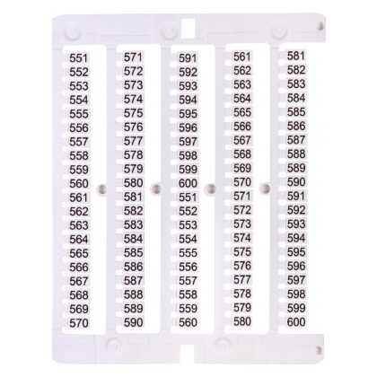 ETI 003903088 ES-NU0851551 jelölő címke, 551-600