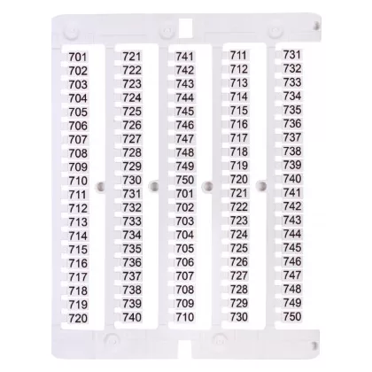 ETI 003903091 ES-NU0851701 jelölő címke, 701-750