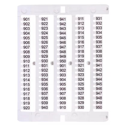 ETI 003903095 ES-NU0851901 jelölő címke, 901-950