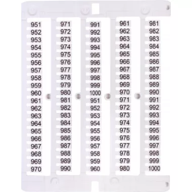 ETI 003903096 ES-NU0851951 jelölő címke, 951-1000