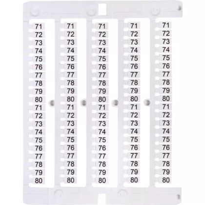 ETI 003903104 ES-NU0851580 jelölő címke, 71-80