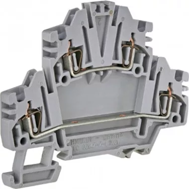 ETI 003903183 ESP2-HMD.1 rugós kétemeletes sorkapocs, 1,5 mm², szürke