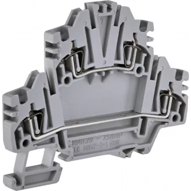 ETI 003903184 ESP2-HMD.2N rugós kétemeletes sorkapocs, 2,5 mm², szürke