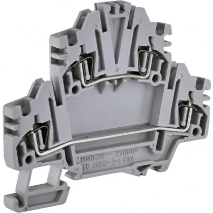   ETI 003903184 ESP2-HMD.2N rugós kétemeletes sorkapocs, 2,5 mm², szürke