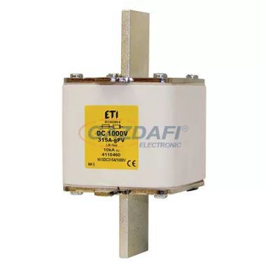 ETI 004110455 M3 gPV 200A/1000V DC késes biztosító