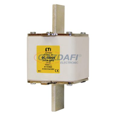 ETI 004110458 M3 gPV 250A/1000V DC késes biztosító